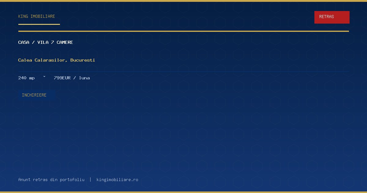 7 Camere | Casa | Calea Calarasilor | Curte | Parcare